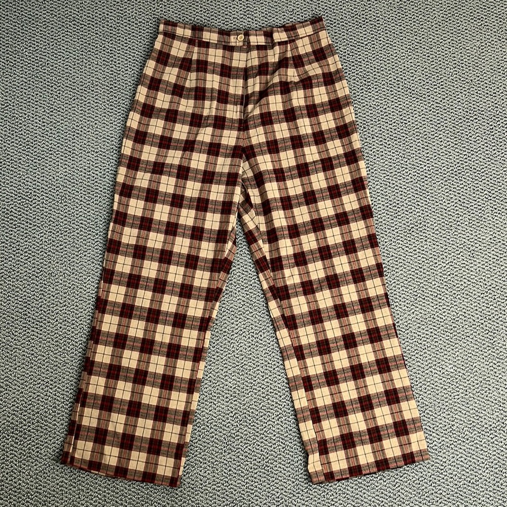 Vintage plaid pants